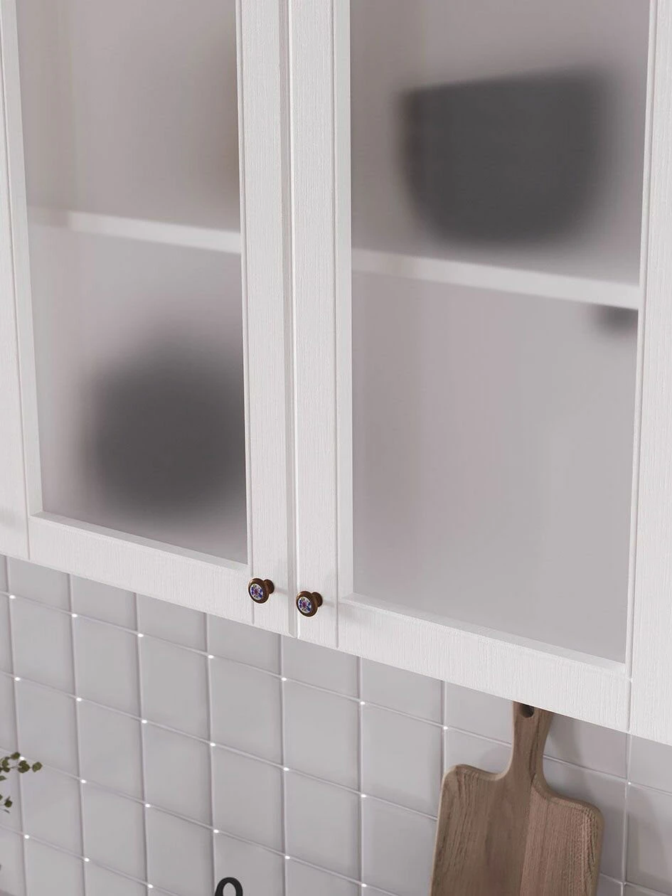 Кухонный гарнитур Хозяюшка 2.4 м, мебель для дома и кухни, Акация белая